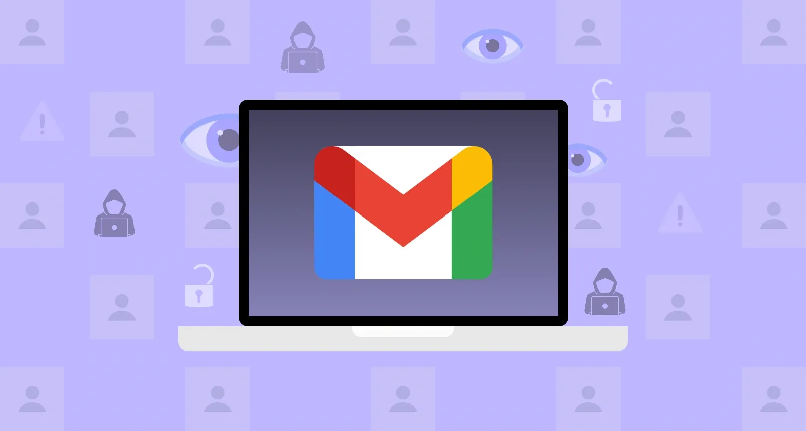 Gmail on a laptop that is accessible to hackers.