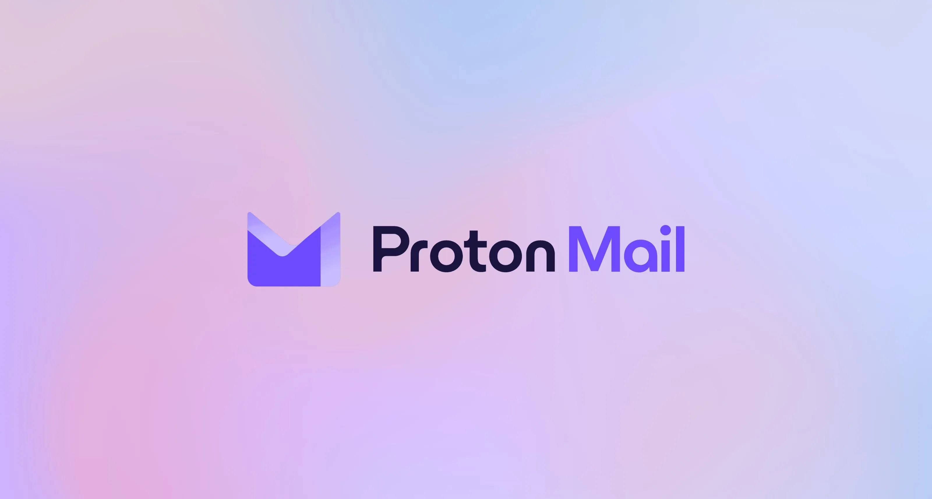 ProtonMail logo on a vivid background