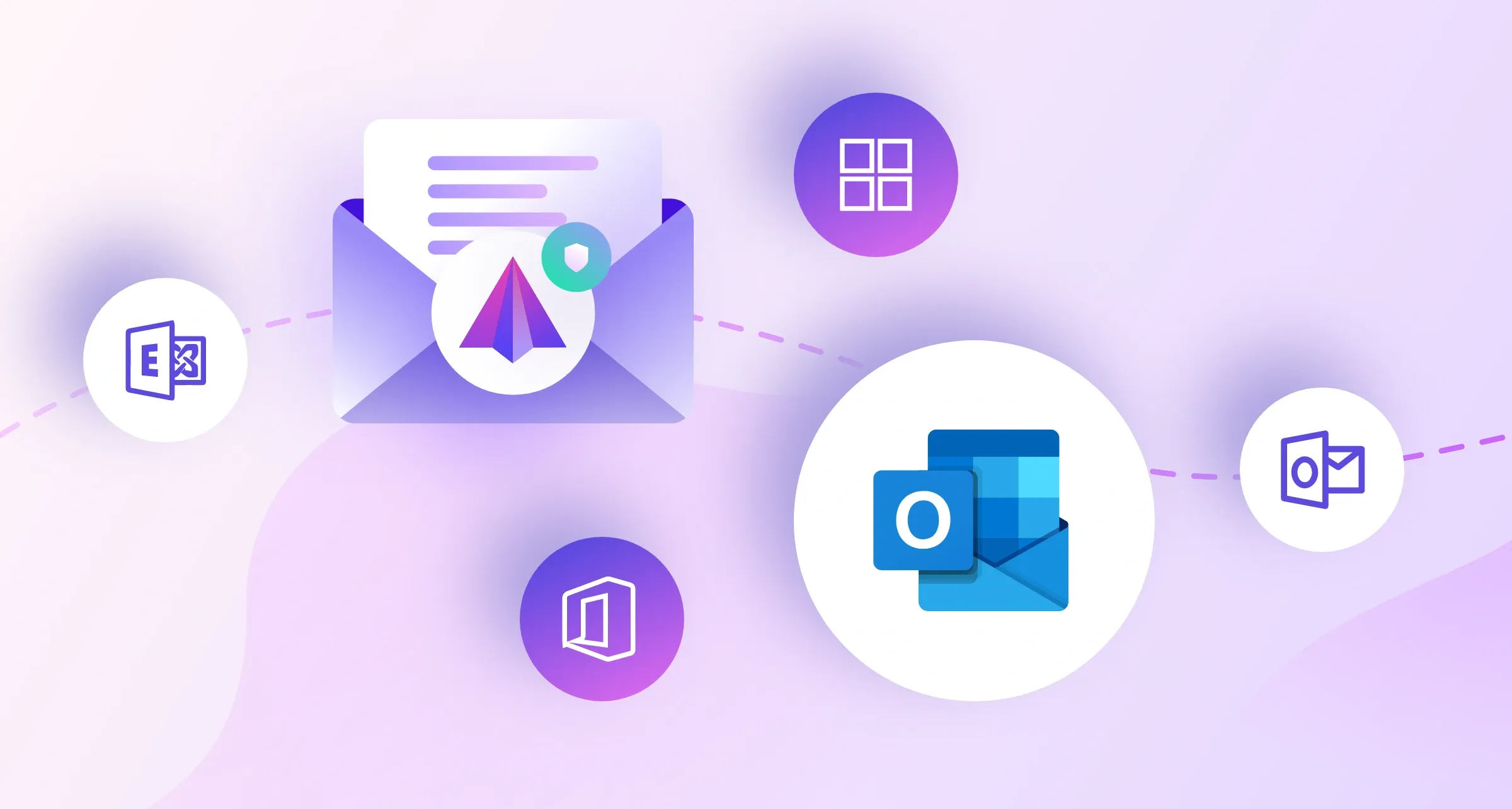 An email out of an envelope on which there is a SME logo with different Microsoft logos.