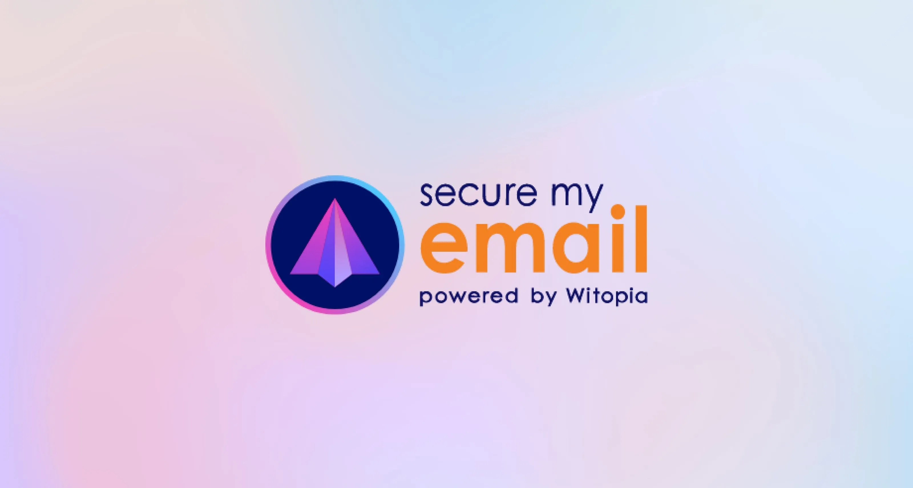 SecureMyEmail logo on a vivid background