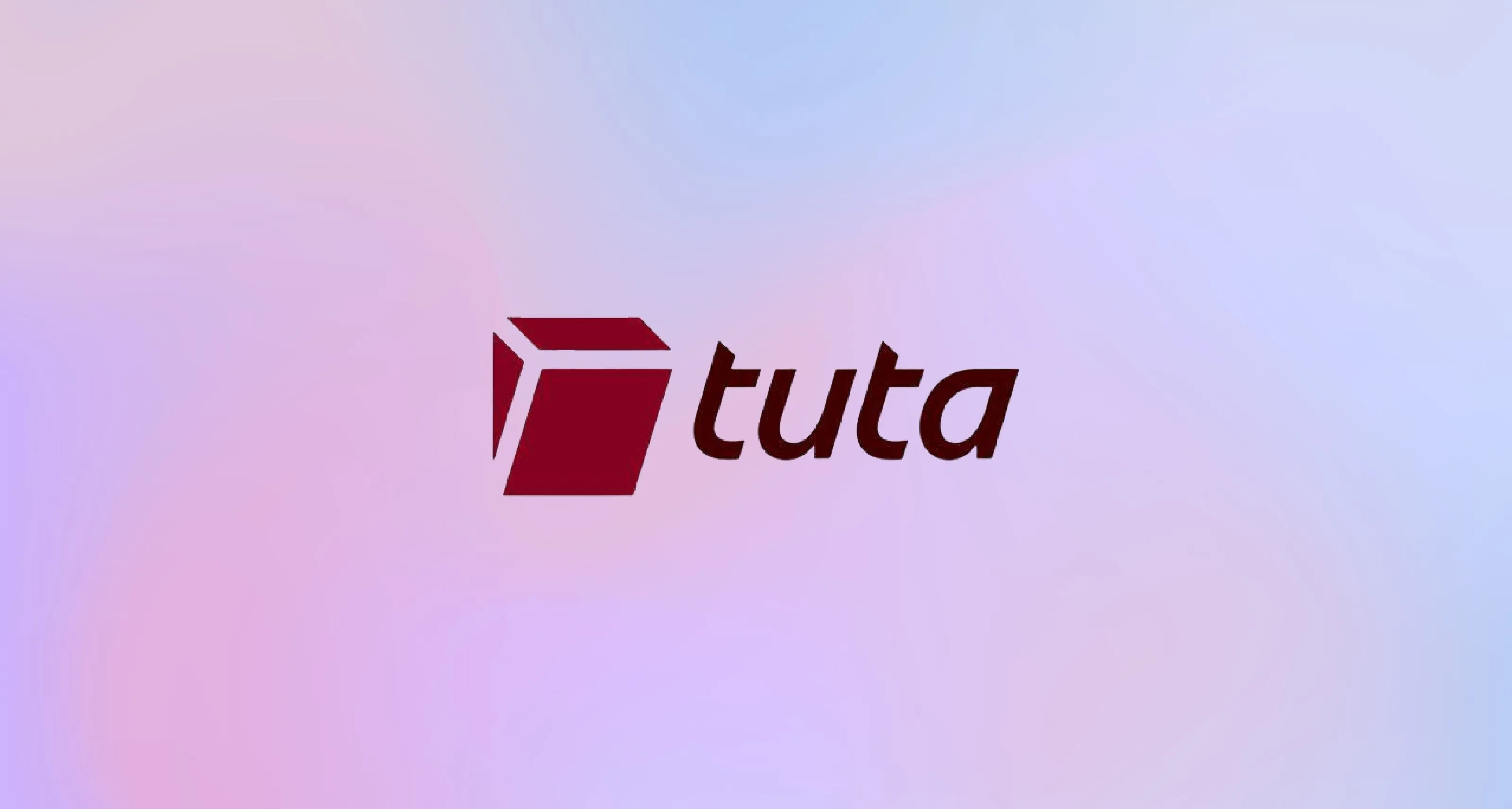Tuta logo on a vivid background