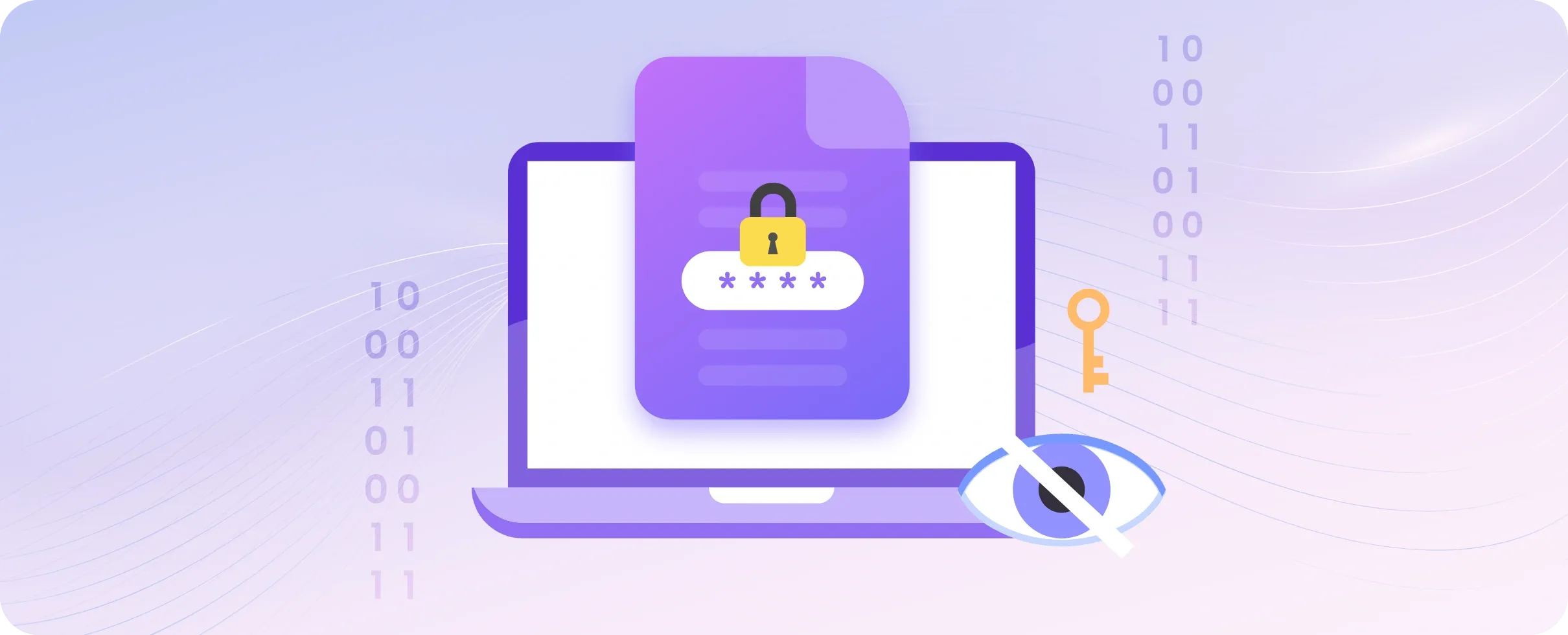 An encrypted document safe from prying eyes.