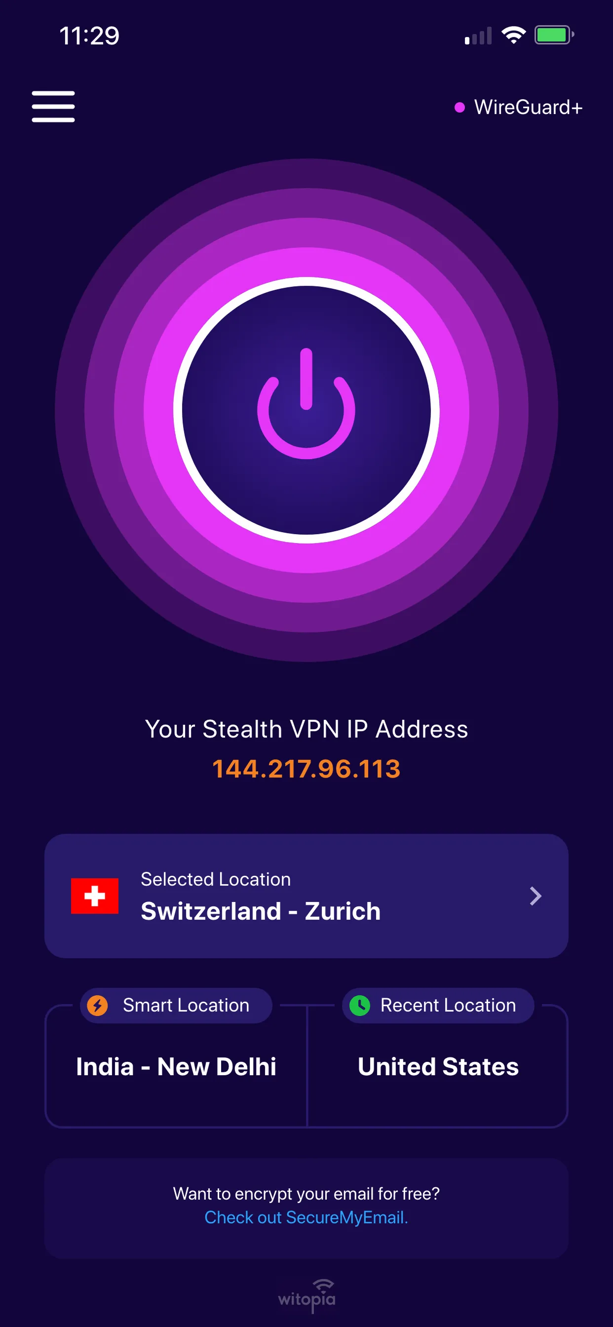 personalVPN IOS Screenshots
