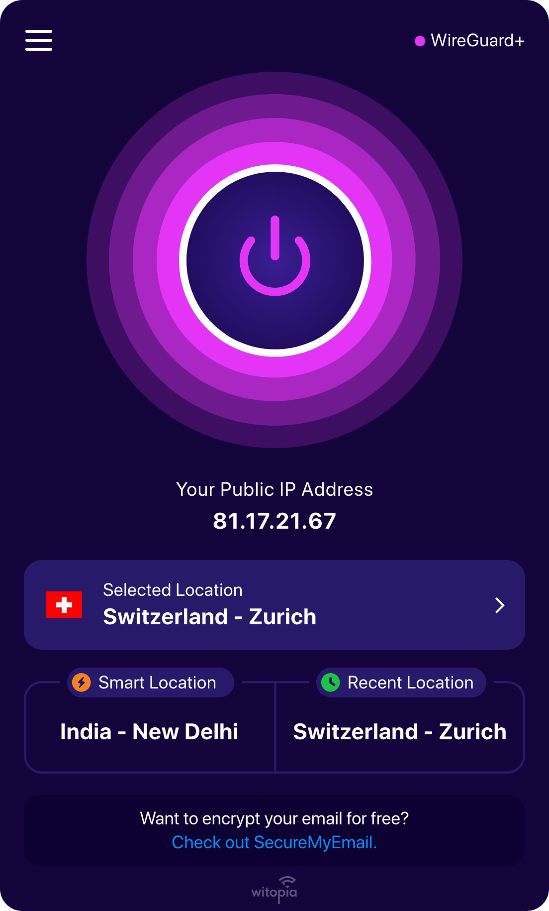 personalVPN MAC Screenshots