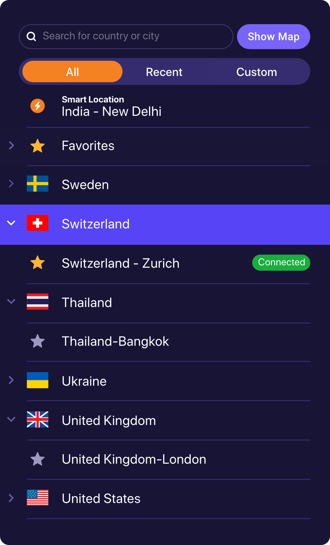 personalVPN MAC Screenshots